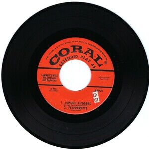 Lawrence Welk 45 RPM EP - Nimble Fingers - Coral 2x7" VG Easy Listening '53